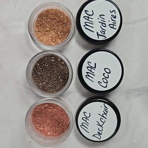 MAC Cosmetics Pigments Sample Lot of 3 Very RARE Colors.